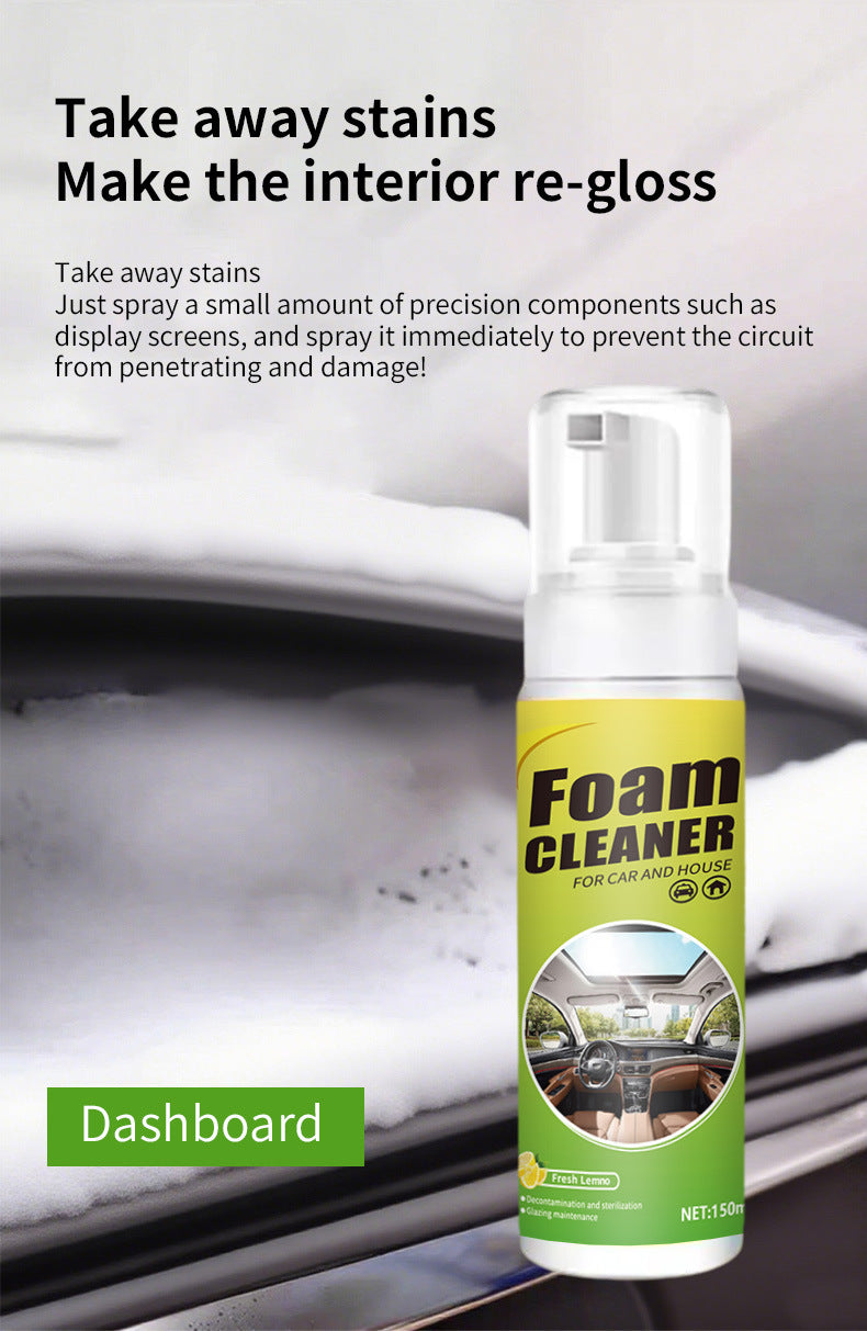 Auto Glow Pro Foam Cleaner – Waterless Car Interior & Stain Remover