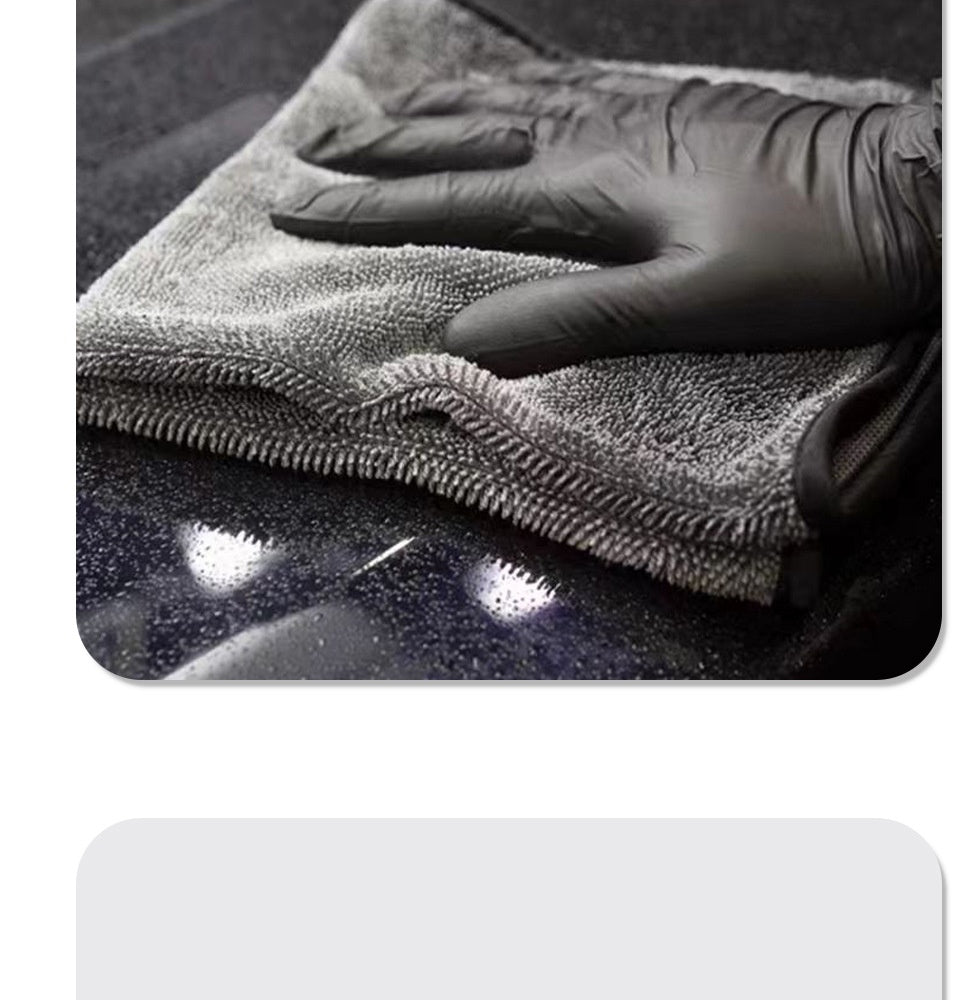 Auto Glow Pro Microfiber Car Towel – Ultra-Thick Scratch-Free Detailing Cloth