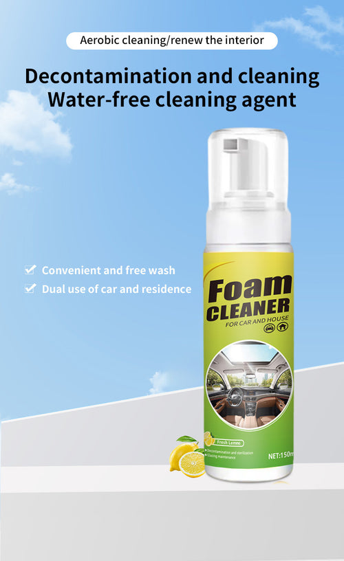 Auto Glow Pro Foam Cleaner – Waterless Car Interior & Stain Remover
